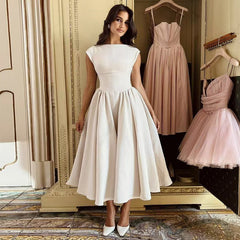 Elegant Backless Waist Midi Dress