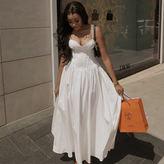 V-Neck Sleeveless Dress