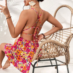 Lola Sunset Floral Romper