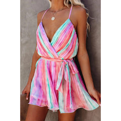 Aurora Sunset Stripe Romper