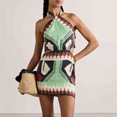 Zara Tribal Cutout Mini Dress