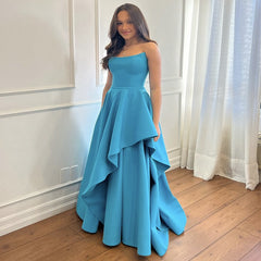 Long Slim Off-Shoulder Evening Dress