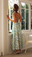 Estella Floral Print Maxi Dress