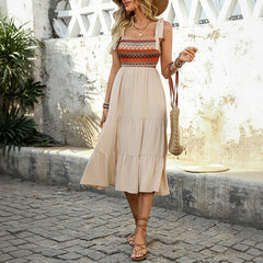 Eshe Tiered Boho Midi Dress