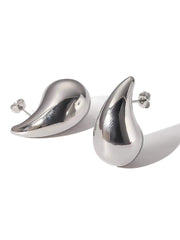 Pendientes de gota de agua hueca, pendientes personalizados, pendientes de dopamina