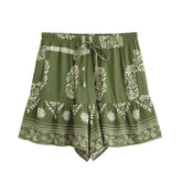 Liora Boho High-Waist Shorts