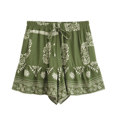 Liora Boho High-Waist Shorts