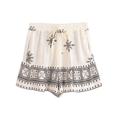 Varinia Boho High-Waist Shorts