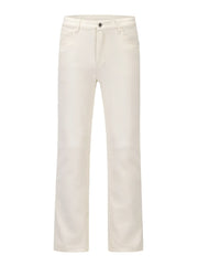 Men's Slim Straight Jeans with Snap Detail