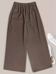 Summer Vibe Wide Leg Taupe Pants