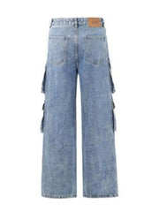 Men's Cargo Wide Leg Jeans