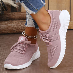 Breathable Mesh Lace Up Athletic