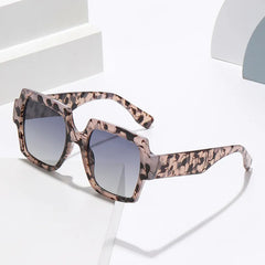 Square Frame Glasses with Colorful Temples