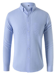 Men's Plus Size Button Down Collared Neck Shirt