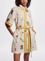 Einzigartiges Minikleid im Vintage-Fun-Shirt-Stil