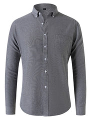 Men's Plus Size Button Down Collared Neck Shirt