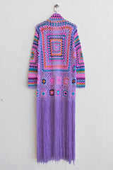 Beach Ready Fringe Tied Long Sleeve Cardigan