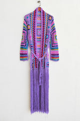 Beach Ready Fringe Tied Long Sleeve Cardigan