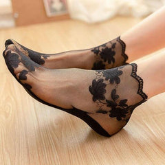 Best Seller Women's Lace Socks Classic Floral Pattern for Any Outfit