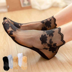 Best Seller Women's Lace Socks Classic Floral Pattern for Any Outfit
