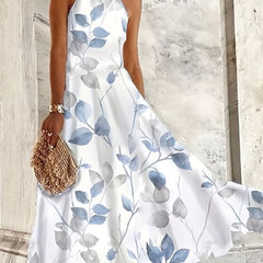 Bohemian Chic Floral Peplum Long Dress