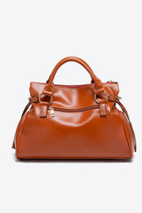 Caramel Flow Leather Hobo