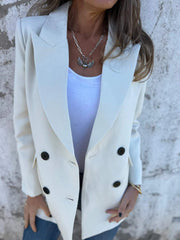 Classic Full-Size Collared Neck Long Sleeve Blazer