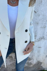 Classic Full-Size Collared Neck Long Sleeve Blazer