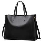 Classic Leather Handbag with Timeless Design and Spacious Interior