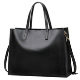 Classic Leather Tote with Timeless Design and Spacious Interior