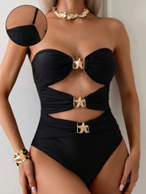 Cutout Sweetheart Neck One-Piece Swimwear