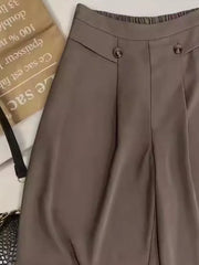Summer Vibe Wide Leg Taupe Pants