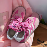 Side Striped Contrast Lace Up Sneakers