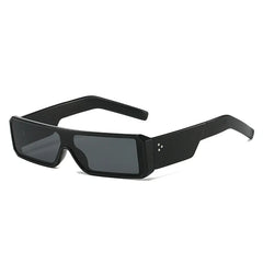 Futuristic Rectangle Sunglasses with Tinted Lens