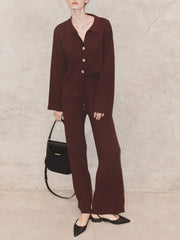 Strukturierte Strickjacke