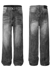 Men's Cat's Whisker Washed Straight Jeans