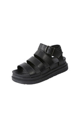 Peep Toe Buckle Platform Sandals