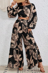 Garden Grace Floral Two-Piece Pants Set
