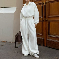 Waist-Cinching Fleece Knitted Jumpsuit