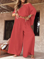 Loose Round-Neck Suit