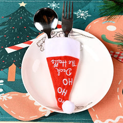 Christmas Small Hat Knife And Fork Bag