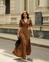 Lapel Cardigan Dress