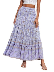 Floral Print Maxi Dress Beach Dress