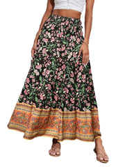 Floral Print Maxi Dress Beach Dress