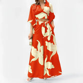 Zweiteilige Outfits mit bauchfreiem Oberteil und geteiltem Maxirock