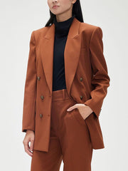 Lässige Anzugjacke mit Revers