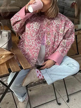 Jacke mit Vintage-Blumendruck