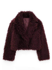 Vielseitiger Streetstyle Pelz-Kurzmantel