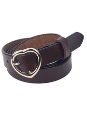 Feart-Shaped Buckle Belt