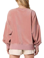 Sudadera con lentejuelas y diseño de pastel navideño
